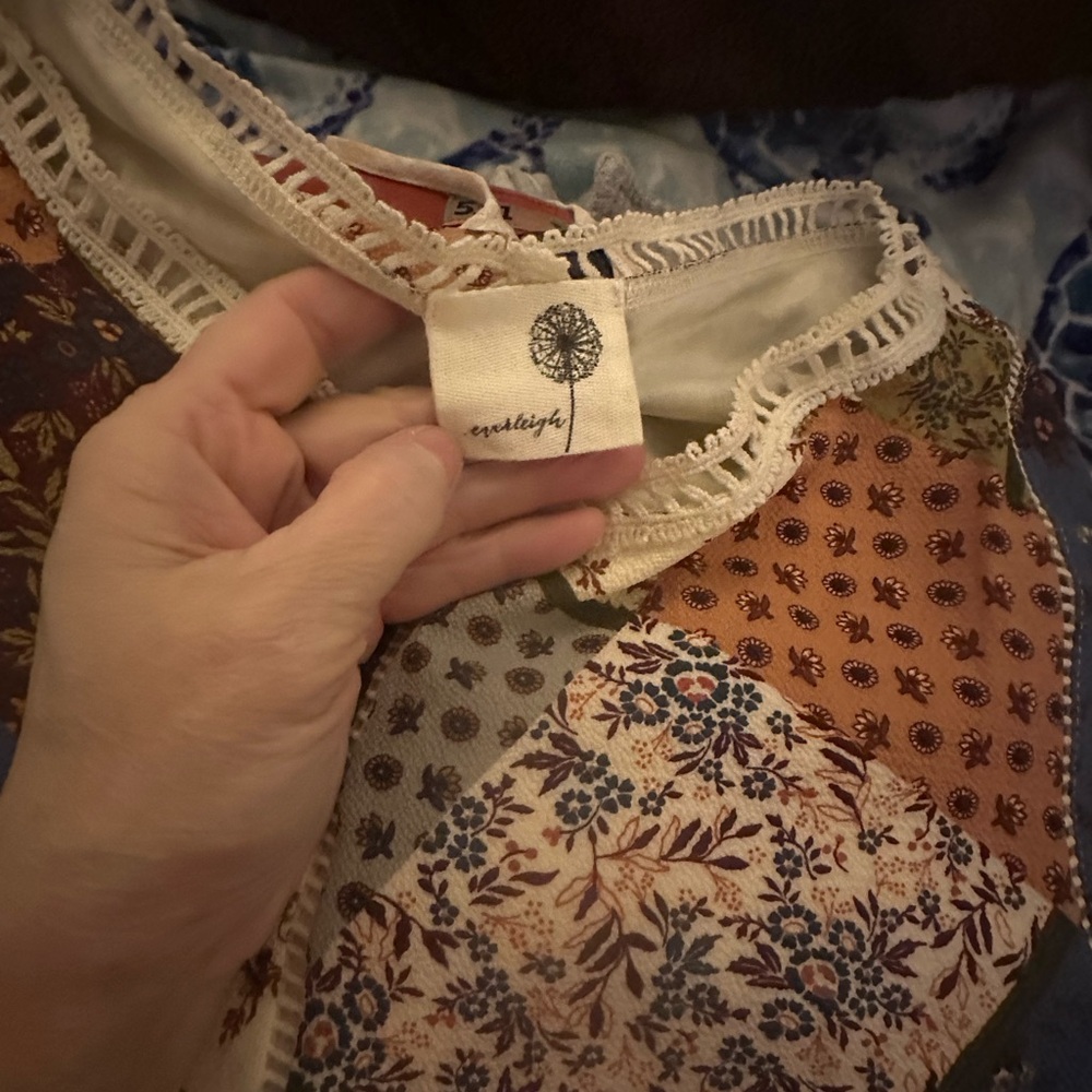 Everleigh Multicolor Patchwork Mini Dress - image 3